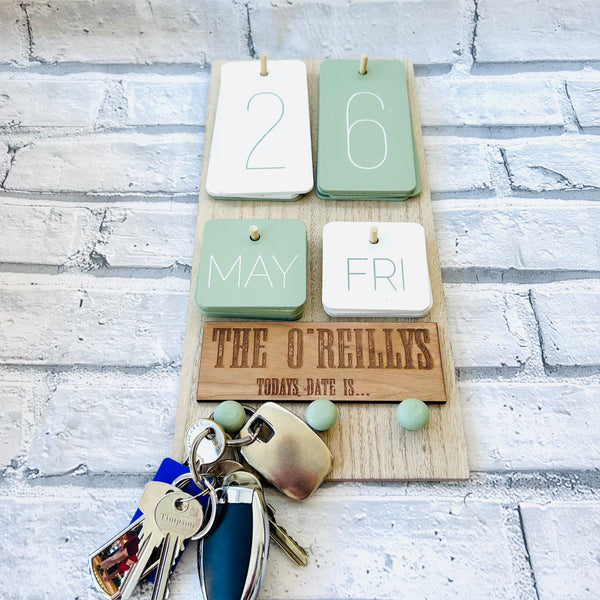 Calendar/key/tea towel hanger