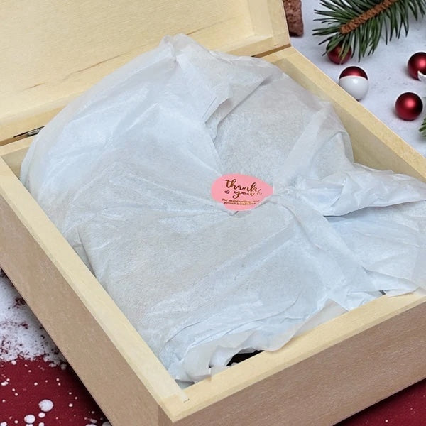 Christmas Delivery Cream tea for two in a wooden, personalised keepsake box - Mrs O’Reilly’s Cakes of art