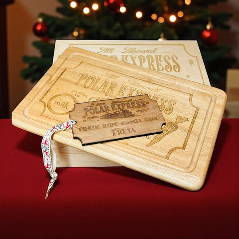Polar Express Christmas Eve Box, Santa Board and Polar Express ticket bundle