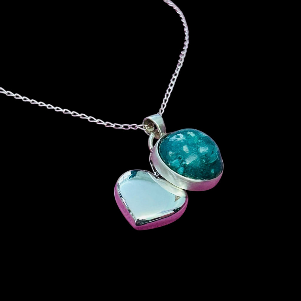 Precious Ashes mini memorial pendant with puffed heart
