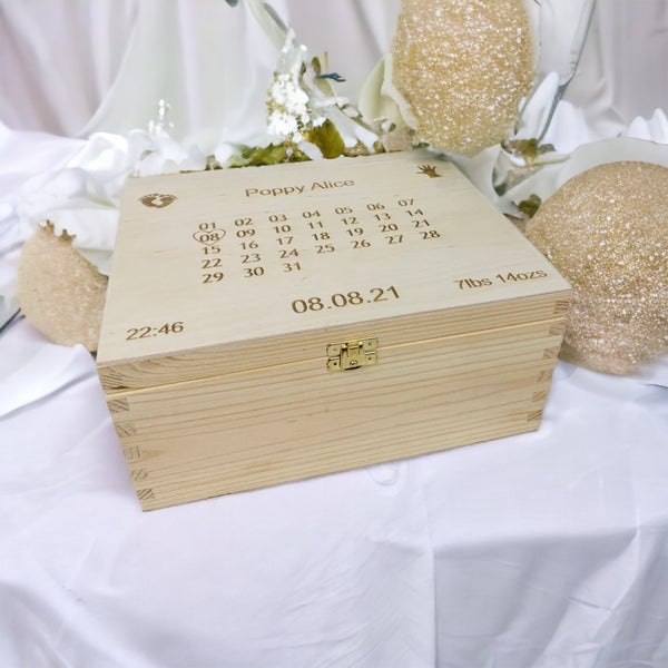 Memory Box - Baby -  Calendar design - personalised
