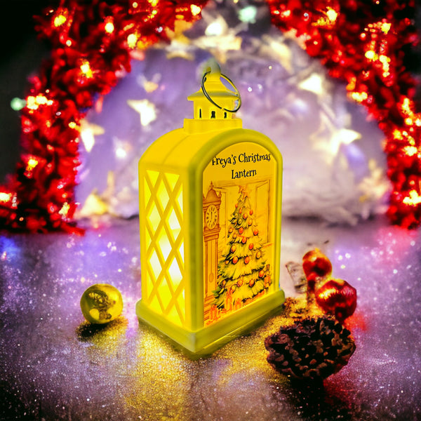 Christmas led personalised lantern