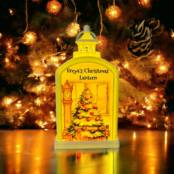 Christmas led personalised lantern