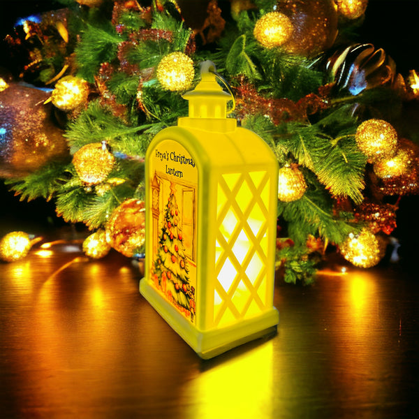 Christmas led personalised lantern