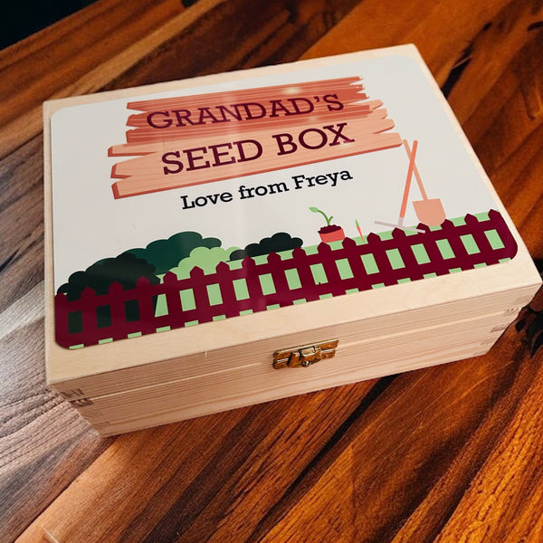 Garden Seed Box1- personalised