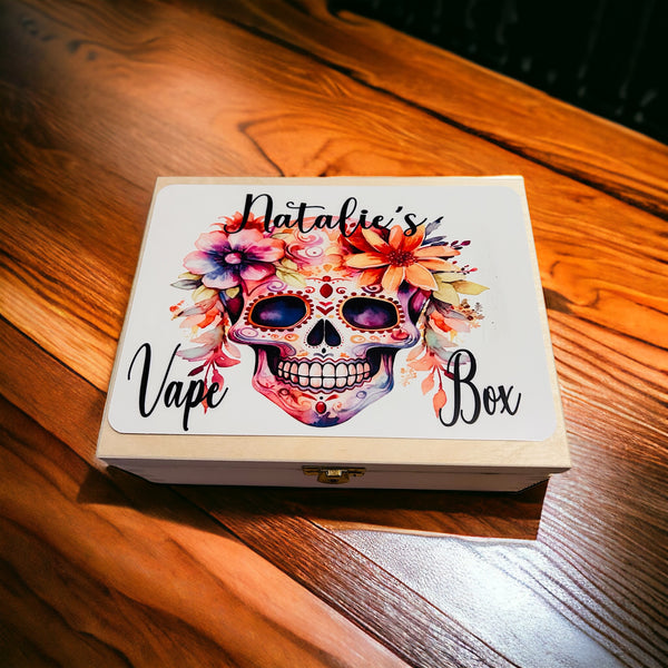 Sugar Skull Flower Vape Box design