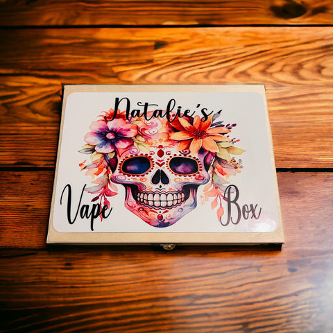 Sugar Skull Flower Vape Box design