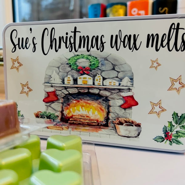 Christmas Wax Melts Personalised Gift Set