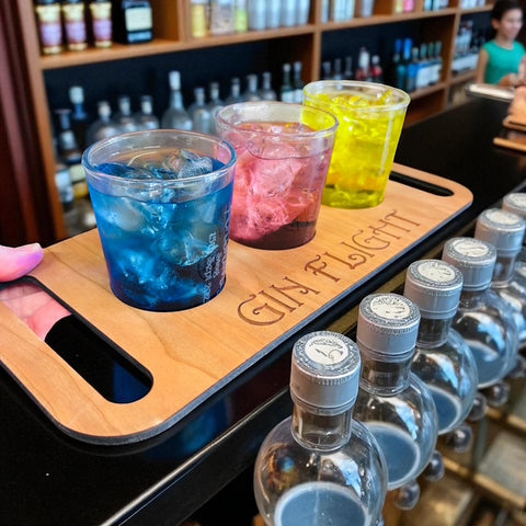 Personalised Gin / Beer Flight with engraved glasses