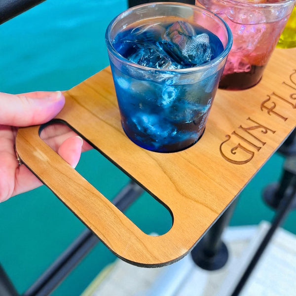 Personalised Gin / Beer Flight with engraved glasses