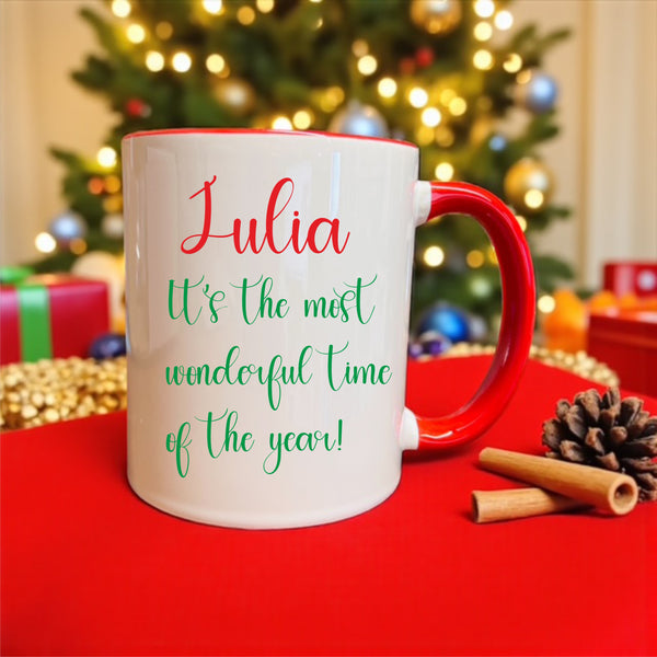 Christmas Animals Farmyard  Personalised Mug