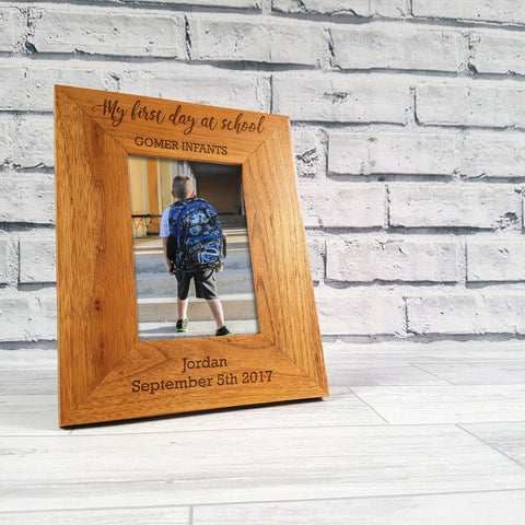 Personalised 'First Day Of School' Frame