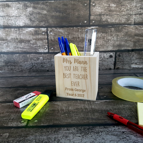 Pencil pot teacher gift