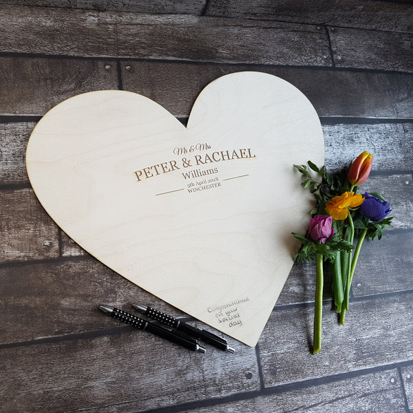 Wedding Guestbook Heart