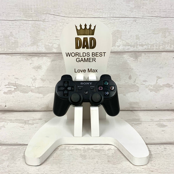 Headphone & Controller stand - Worlds greatest dad!