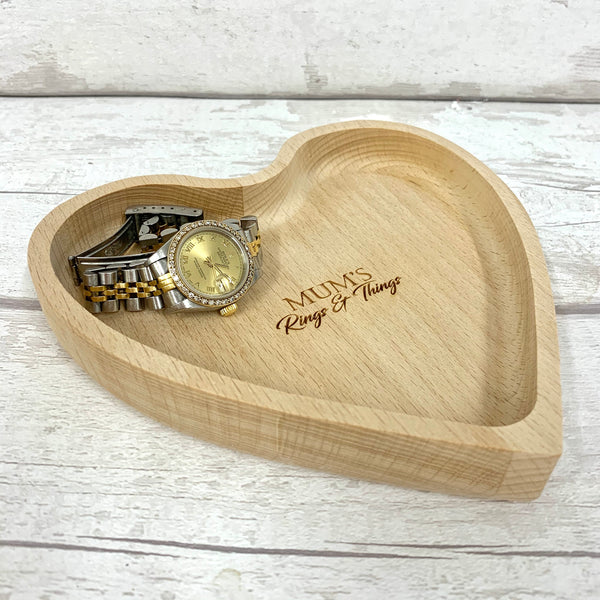 Heart Shaped Beech Trinket