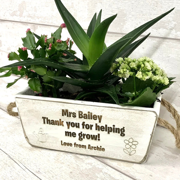 Teacher Gift Vintage Style Planter