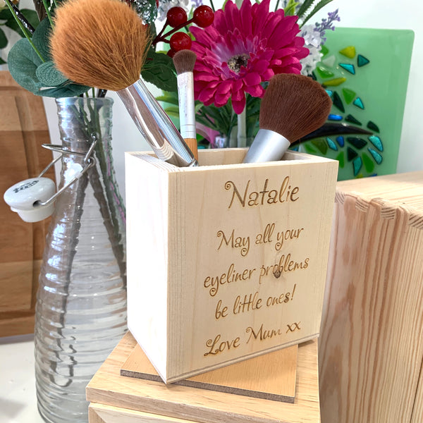 Makeup Brushes Personalised Pot