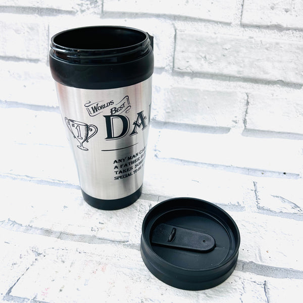 Worlds best dad insulated coffee mug