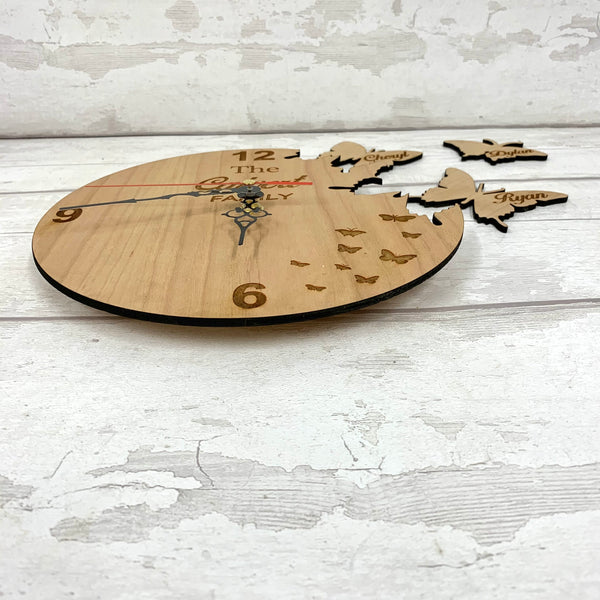 Butterfly Clock - personalised