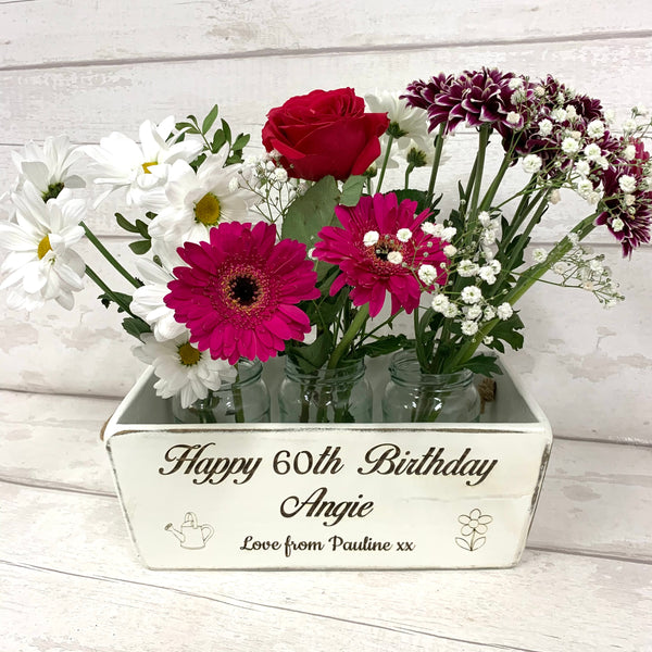 Mothers Day Vintage Style Planter with rope handles