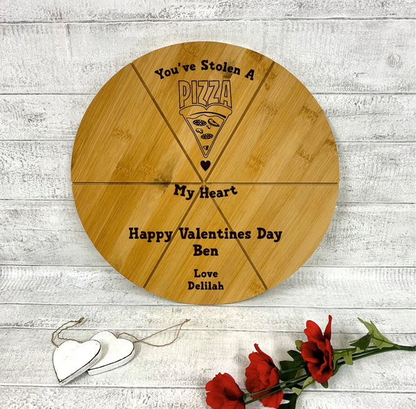 Valentines pizza boards - 4 designs