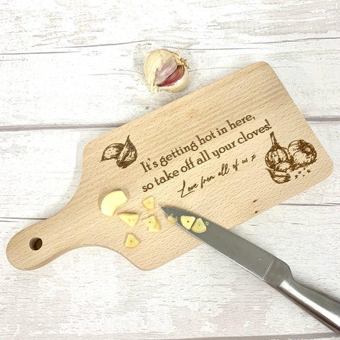 Garlic Chopping Board