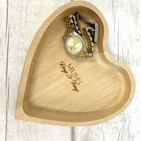 Heart Shaped Beech Trinket