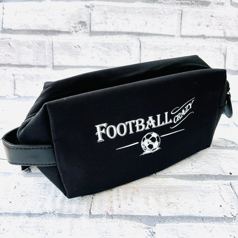 Football crazy wash bag