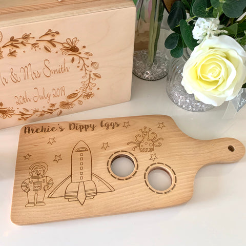Space Dippy Egg Board - handle