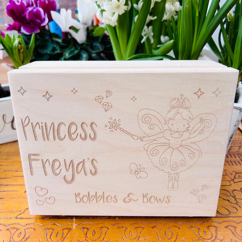 Bobbles and Bows Box Princess design