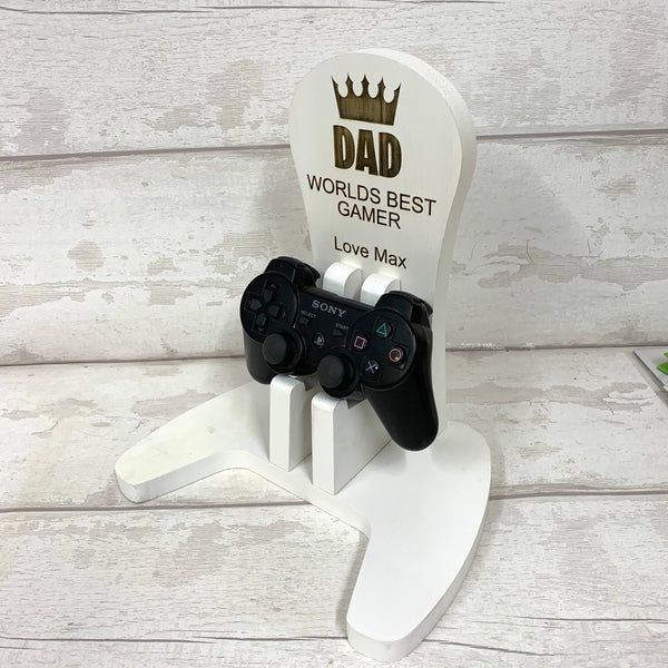 Headphone & Controller stand - Worlds greatest dad!