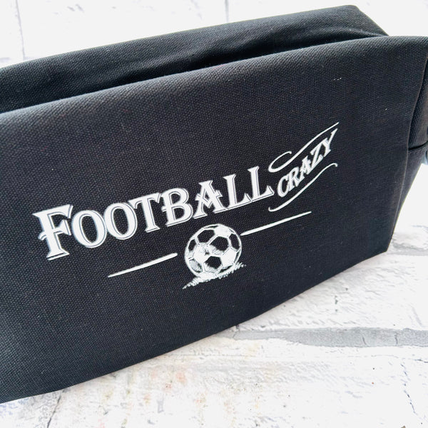 Football crazy wash bag
