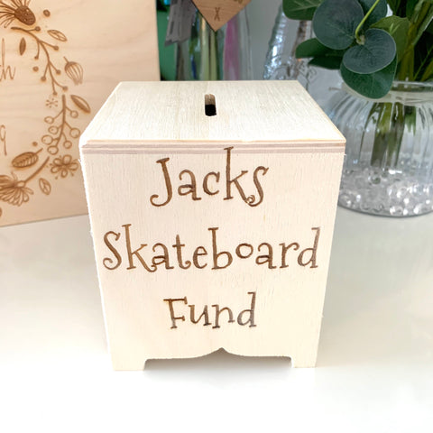 Wooden Personal Money Box