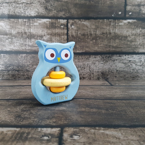 Owl Rattle Toy