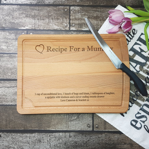 Recipe For A Mummy Chopping Board