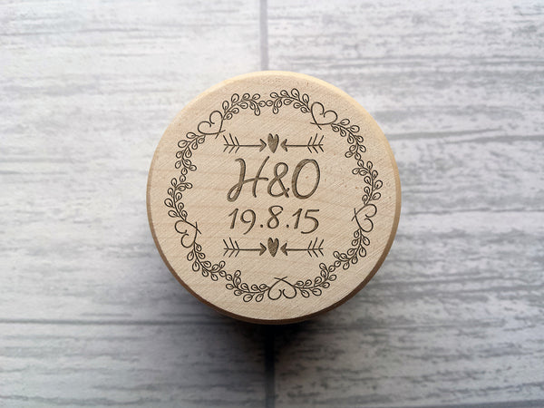 Personalised Wooden Ring Box