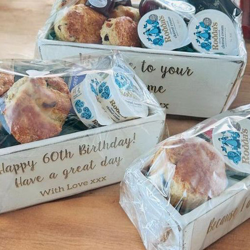 personalised cream tea gift set